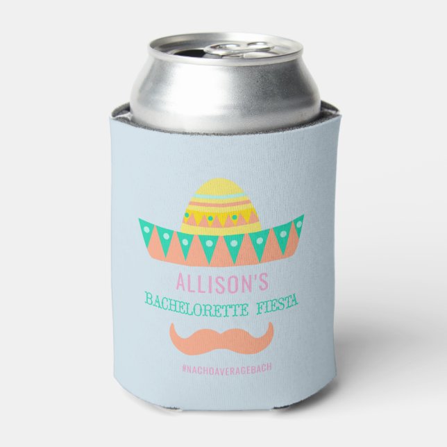 Bachelorette Party Favor Fiesta Can Cooler (Can Front)