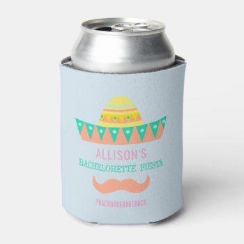 Bachelorette Party Favor Fiesta Can Cooler by blush_printables at Zazzle