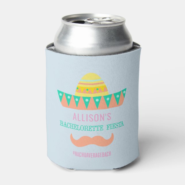 Bachelorette Party Favor Fiesta Can Cooler (Can Front)