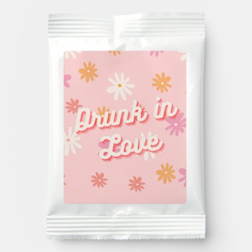 Bachelorette Party Favor Retro Pink Daisy  Margarita Drink Mix