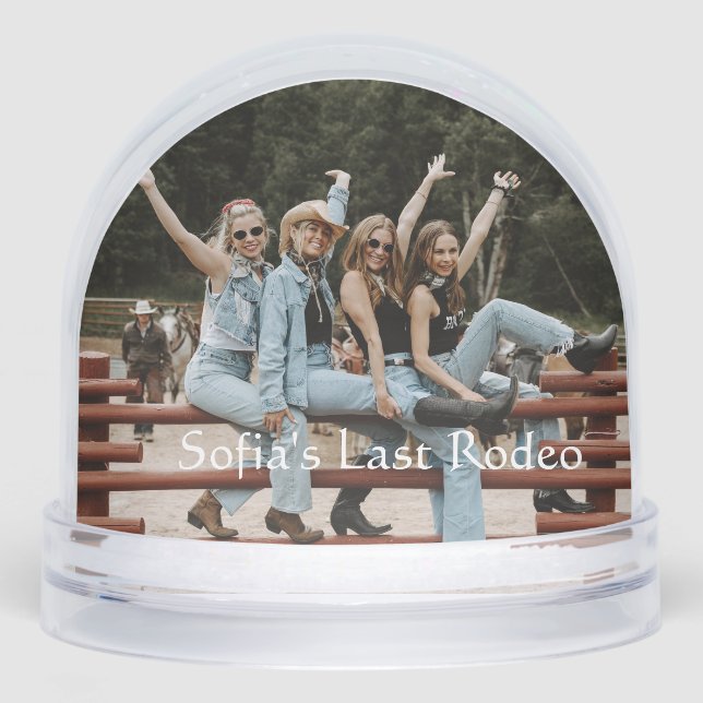 Bachelorette Party Favor Snow Globe (Front)