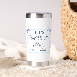 Bachelorette Party Favors - Personalized Coastal  Insulated Tumbler