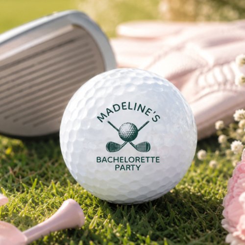 Bachelorette Party Favors with Custom Name Golf Balls