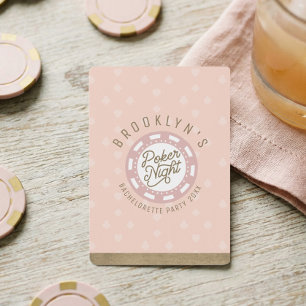 Bachelorette Party Fun Personalized Poker Night Cards