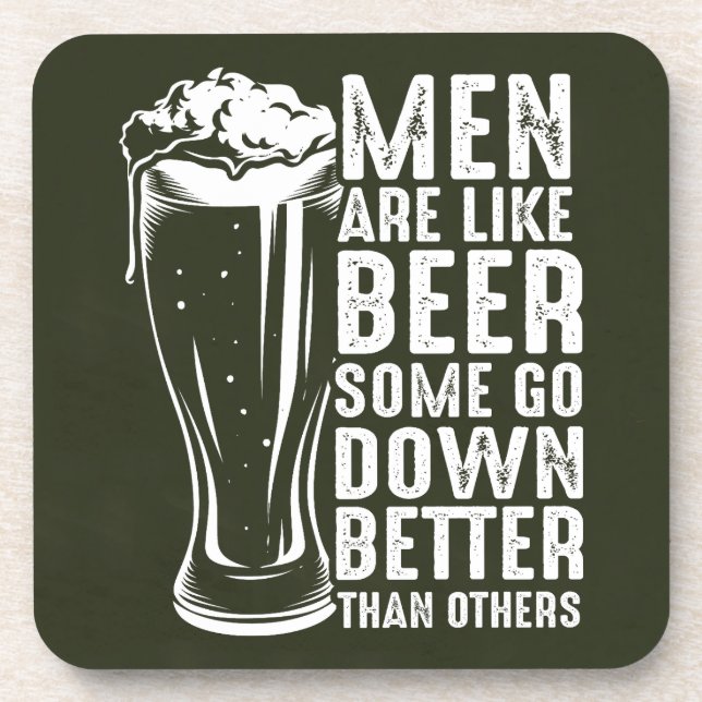 Bachelorette Party Funny Beer Beverage Coaster (Front)