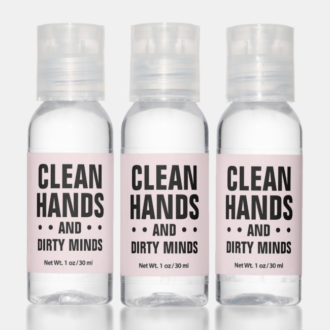 Bachelorette party funny pink hand sanitizer