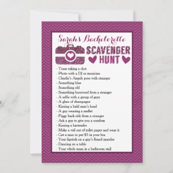 Bachelorette Party Game-photo Scavenger Hunt by Pixabelle at Zazzle