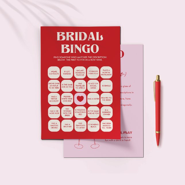 Bachelorette Party Games Bridal Bingo Flyer (Creator Uploaded)