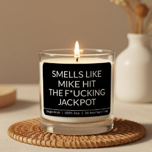 bachelorette party gift, Custom engagement gift Scented Candle