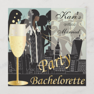 Bachelorette Party Girls Night Out - Paloma Blue Invitation