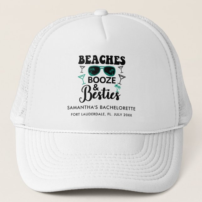 Bachelorette Party Girls Weekend Custom Trucker Hat (Front)