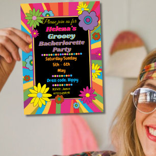 Bachelorette party girls weekend Wedding plan Invitation