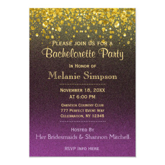 Purple And Gold Invitations & Announcements | Zazzle