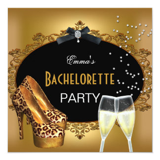 Leopard Bachelorette Party Invitations & Announcements | Zazzle