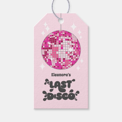 Bachelorette Party Groovy Last Disco Favor Gift Tags