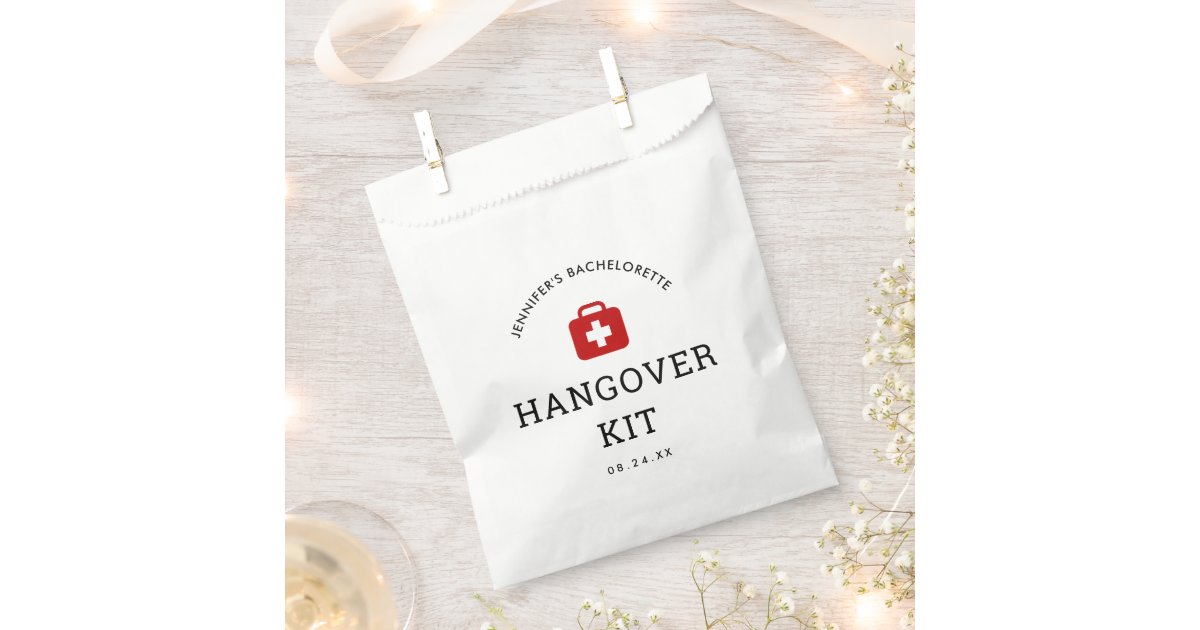 4 Pack of Hangover Kit Supplies, Bags, Kits, Items, Bachelorette Party  Favors