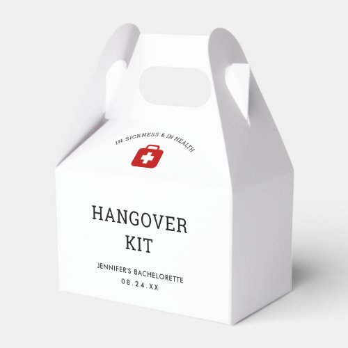 Bachelorette Party Hangover Kit Favor Boxes