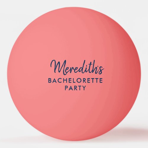 Bachelorette Party Hen Party Pong Ball w Hashtag