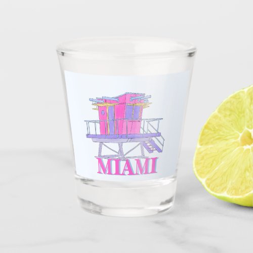bachelorette party in Miami Beach Shot Glass