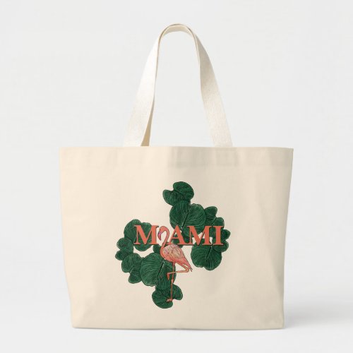 bachelorette party in Miami Large Tote Bag