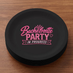 Bachelorette Party In Progress Paper Plates