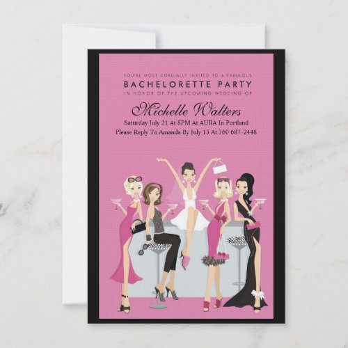 Bachelorette Party Custom Invitations