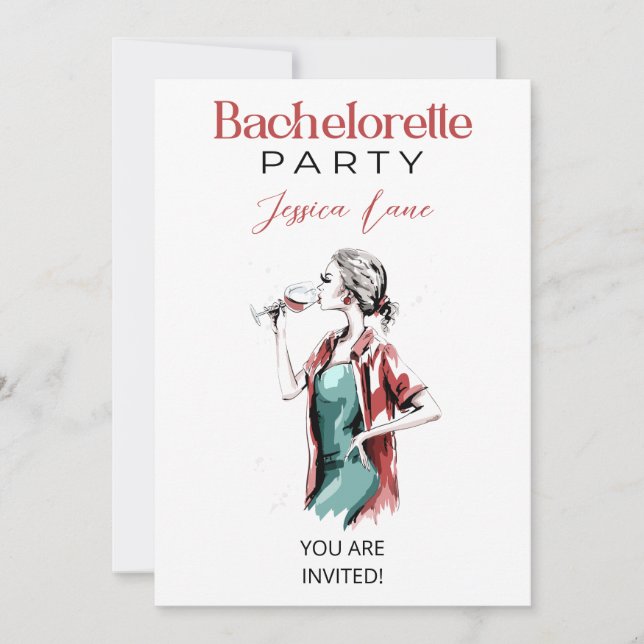 Bachelorette Party   Invitation (Front)