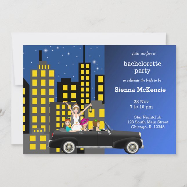 Bachelorette party invitation (Front)