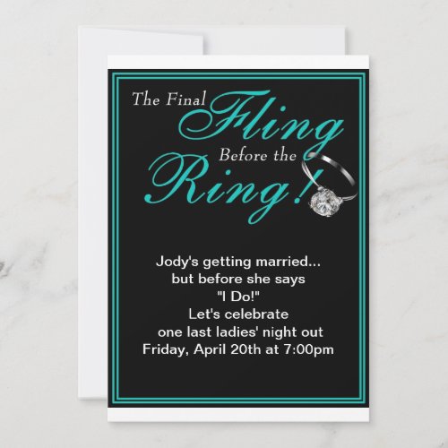 Bachelorette Party Invitation