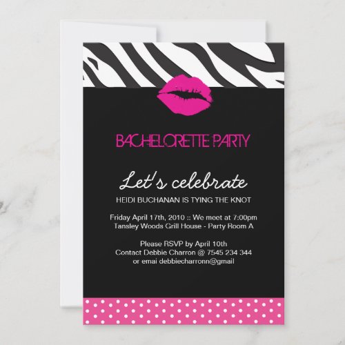 Bachelorette Party Invitation