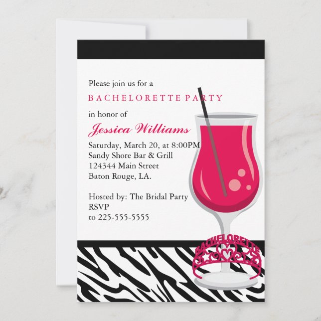 Bachelorette Party Invitation (Front)