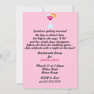 Bachelorette Party Invitation