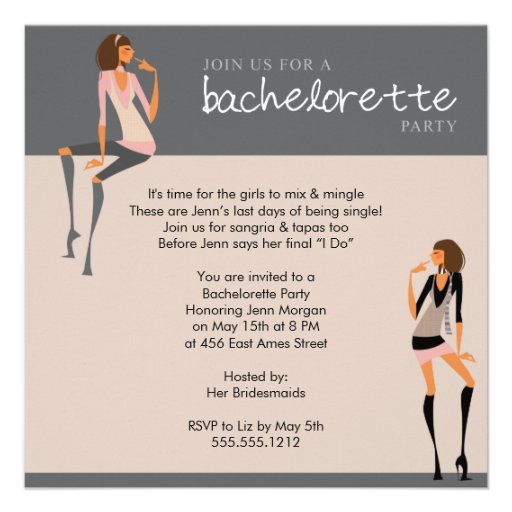 Bachelorette And Bachelor Party Together Invitations 10