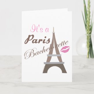 Bachelorette Party Invitation - Eiffel Tower Cards