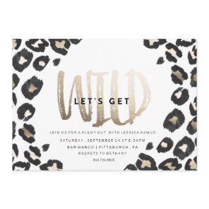 BACHELORETTE PARTY INVITATION // LEOPARD PRINT