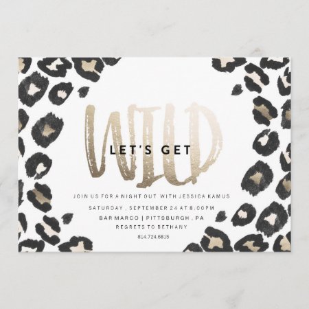 Bachelorette Party Invitation // Leopard Print