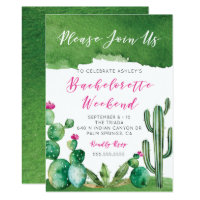 Bachelorette Party Invitation - Palm Springs