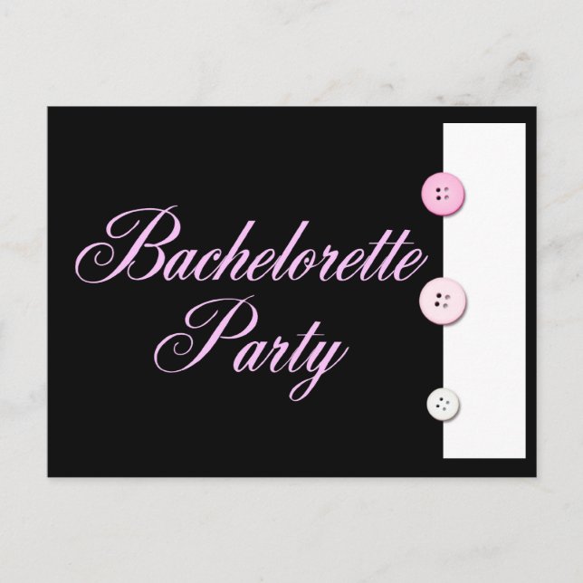 Bachelorette Party Invitation Postcard (Front)