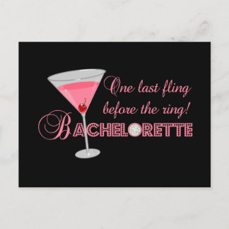 Bachelorette Party Invitation Postcard