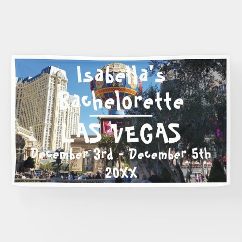 Bachelorette Party Las Vegas Strip Casino Name Banner