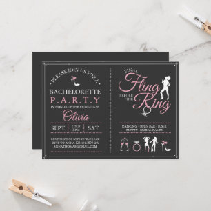 Bachelorette Party Last Fling Invitation