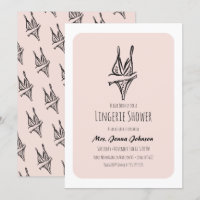 Bachelorette Party Lingerie Bridal Shower Blush