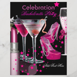 Bachelorette Party Lipstick Pink Shoes Champagne