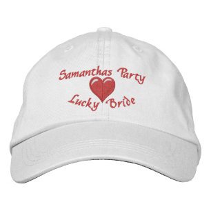 Bachelorette  party lucky bride embroidered baseball hat