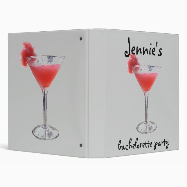 Bachelorette Party memory book 3 Ring Binder (Background)