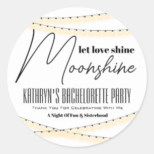 Bachelorette Party Moonshine Favor Label