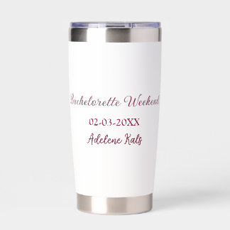 bachelorette party name maron date bridal shower s insulated tumbler