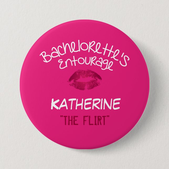 Bachelorette Party Name Tag Button (Front)