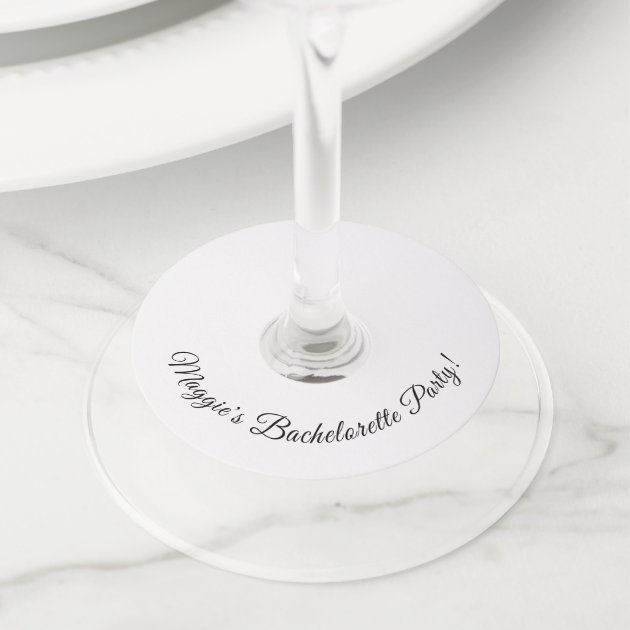 Wine glass tags personalized store