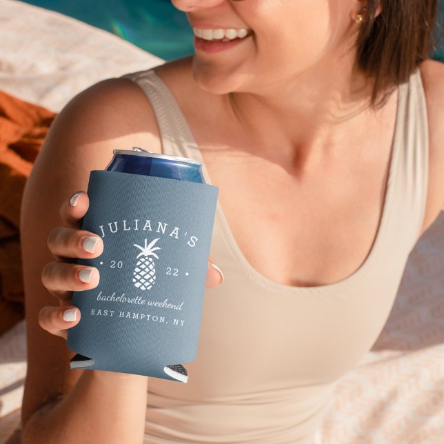 Bachelorette Party Pineapple | Personalized Can Cooler (Creator Uploaded)